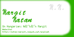 margit natan business card